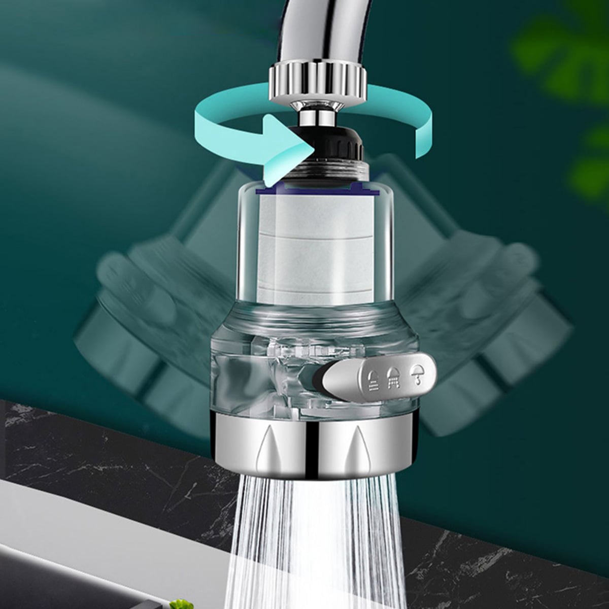 vòi rửa tăng áp tích hợp lọc nước